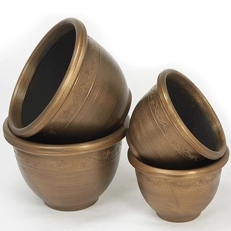 4 Pack Of Antique Effect Planters 2 4 Pack Of Antique Effect Planters - Image 2