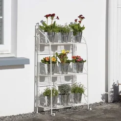 Three-tier Highbury Folding Metal Plant Stand -US Garden Supplies Sales 2024 G2663 2