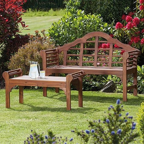 Garden Gear Acacia Hardwood Lutyens Coffee Table 2 Garden Gear Acacia Hardwood Lutyens Coffee Table - Image 2