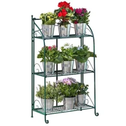 Three-tier Highbury Folding Metal Plant Stand -US Garden Supplies Sales 2024 G3438 2
